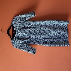Banana Republic Black and White Leopard Print Dress